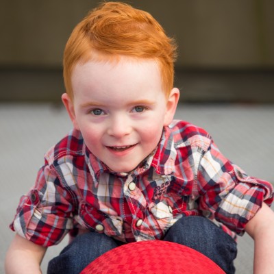red haired child